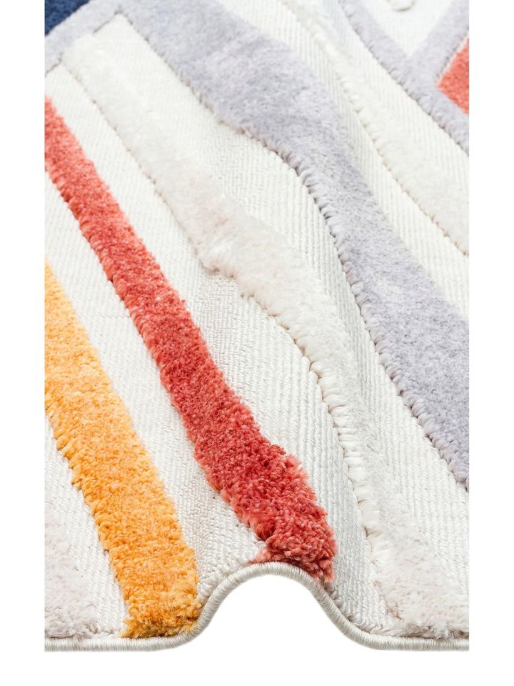 Bony Serisi Multi Renk Yumuşak Modern Halı EH-358