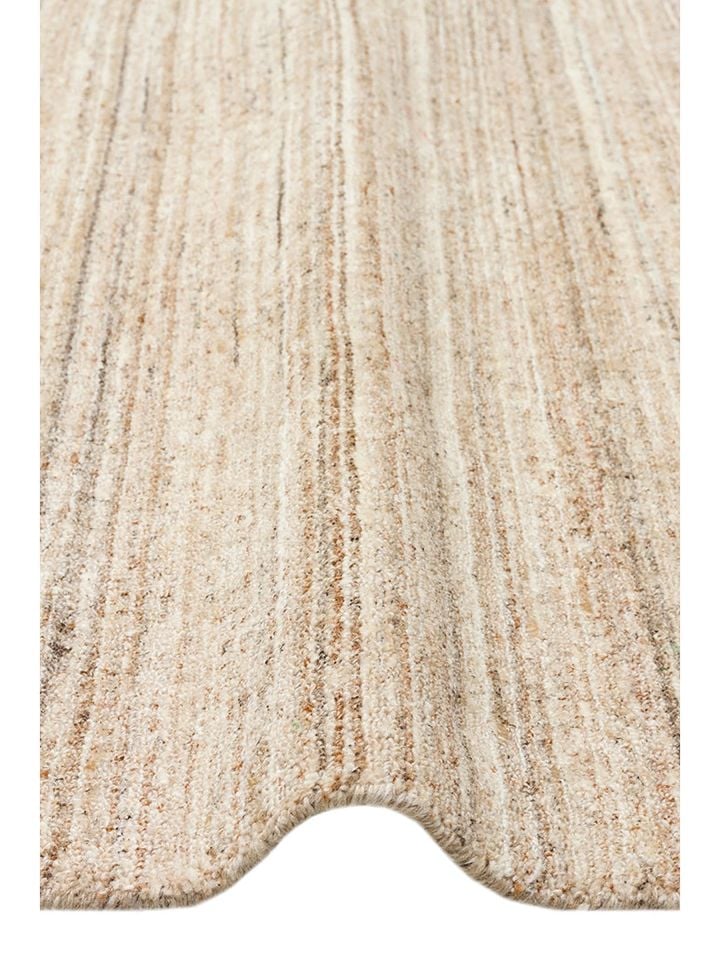 Runa Serisi %70 Yün ve %30 Viskon Harmanlı Bej İskandinav Halı NX-3725