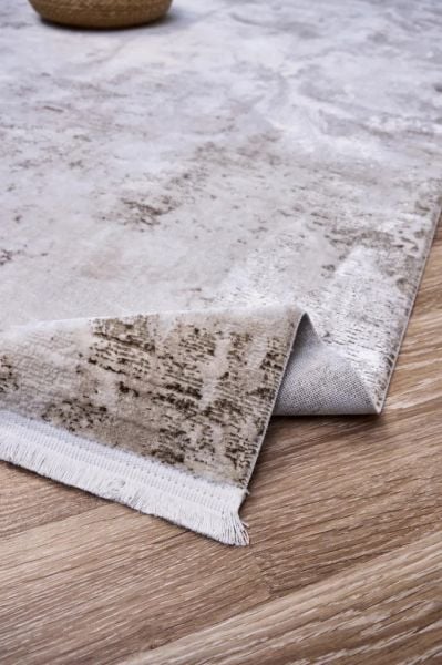 Vera Serisi Bej Makine Dokuma Halısı AP-6212