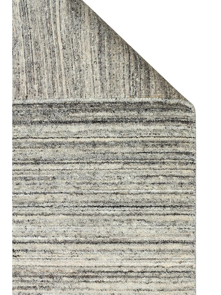 Runa Serisi %70 Yün ve %30 Viskon Harmanlı Gri İskandinav Halı NX-3726