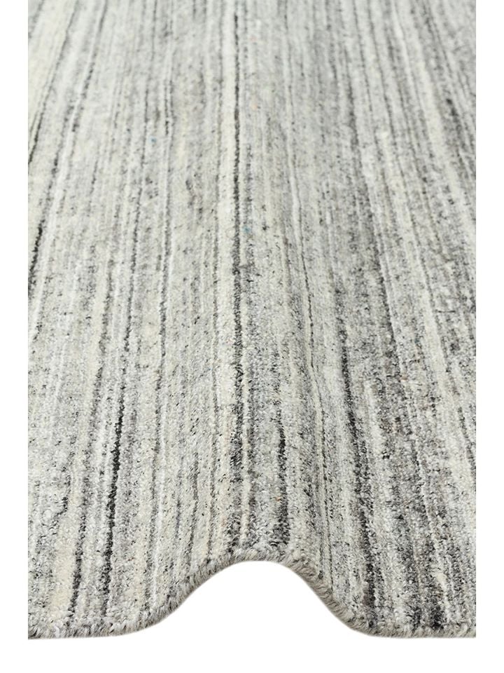 Runa Serisi %70 Yün ve %30 Viskon Harmanlı Gri İskandinav Halı NX-3726