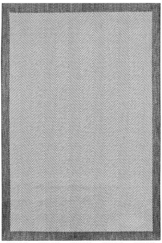 Alfa Serisi Makinede Yıkanabilir Beyaz/Gri Sisal Halı NX-11