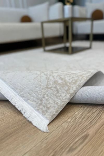 Vera Serisi Krem Makine Dokuma Halısı AP-6221