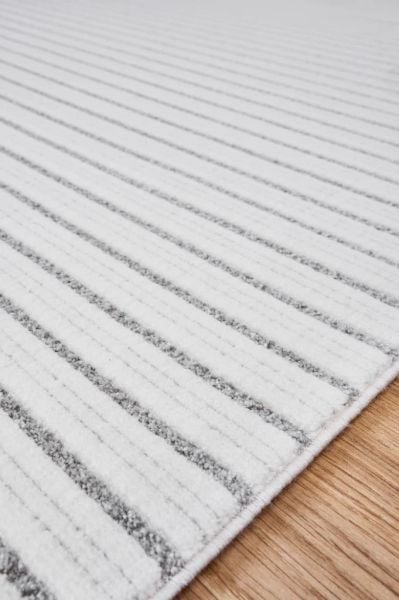 Polo Serisi Beyaz/Gri Modern Halı NX-6931