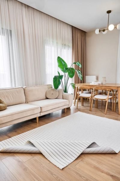 Polo Serisi Beyaz/Gri Modern Halı NX-6931