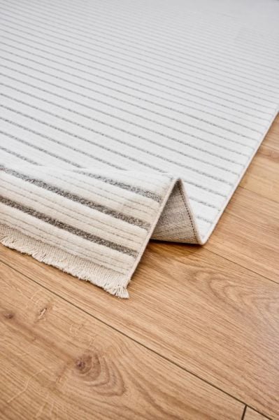 Polo Serisi Beyaz/Gri Modern Halı NX-6931