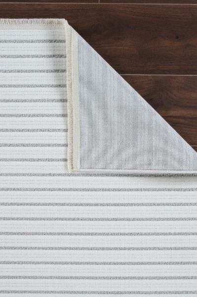 Polo Serisi Beyaz/Gri Modern Halı NX-6931