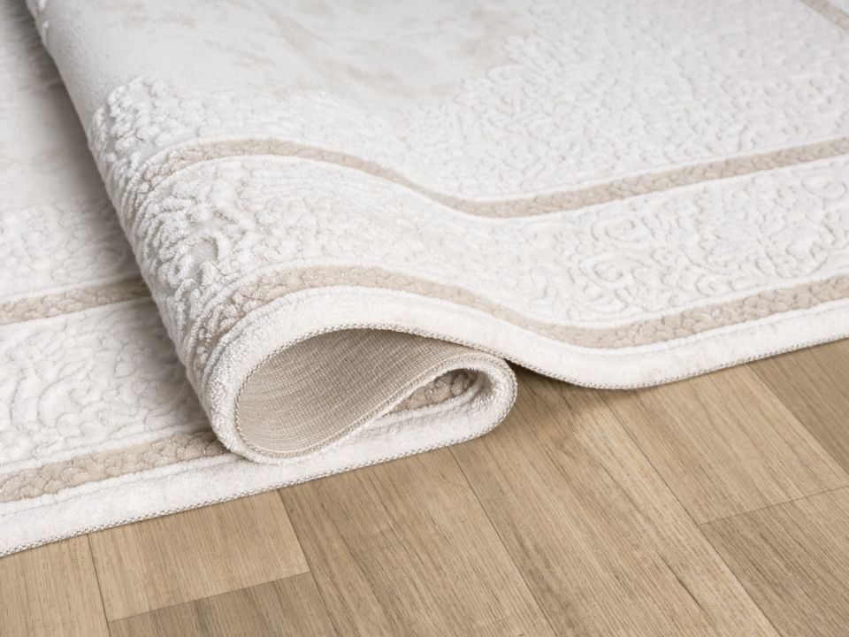 Monza Serisi Bej Renk Akrilik Halı SH-0562