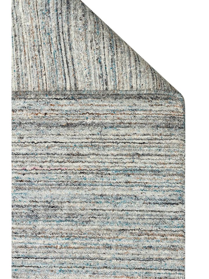 Runa Serisi %70 Yün ve %30 Viskon Harmanlı Mavi İskandinav Halı NX-3728