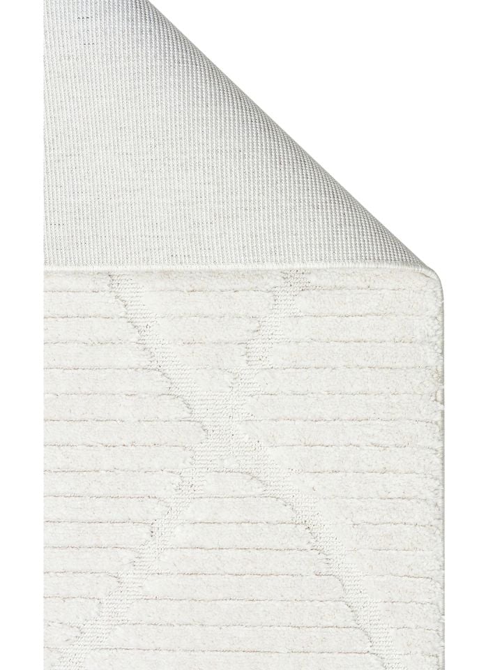 Bony Serisi Krem Renk Yumuşak Modern Halı EH-360