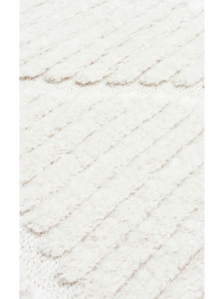 Bony Serisi Krem Renk Yumuşak Modern Halı EH-360