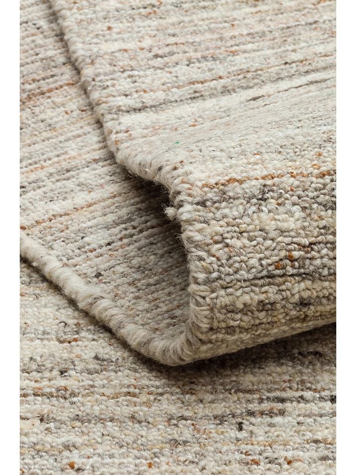 Runa Serisi %70 Yün ve %30 Viskon Harmanlı Taş İskandinav Halı NX-3730