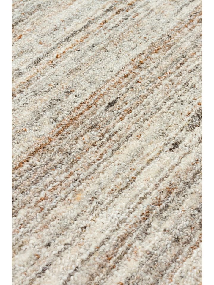 Runa Serisi %70 Yün ve %30 Viskon Harmanlı Taş İskandinav Halı NX-3730