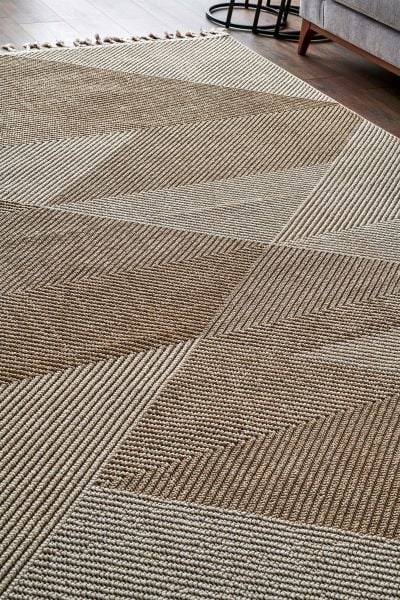 Nordic Serisi Bej Renk Modern Halı TH-86