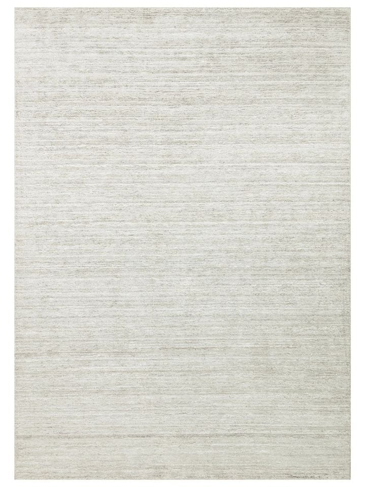 Lia Serisi Muz İpeği Viskon ve Yün Harmanlı İnce Dokulu Bej Lüks Halı NX-726