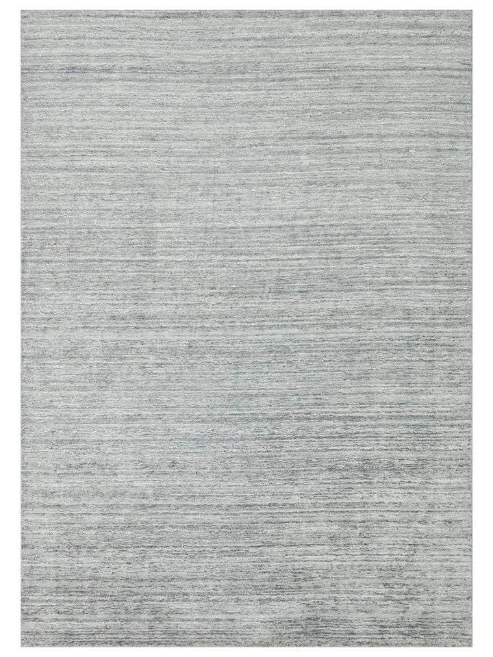 Lia Serisi Muz İpeği Viskon ve Yün Harmanlı İnce Dokulu Gri Lüks Halı NX-727