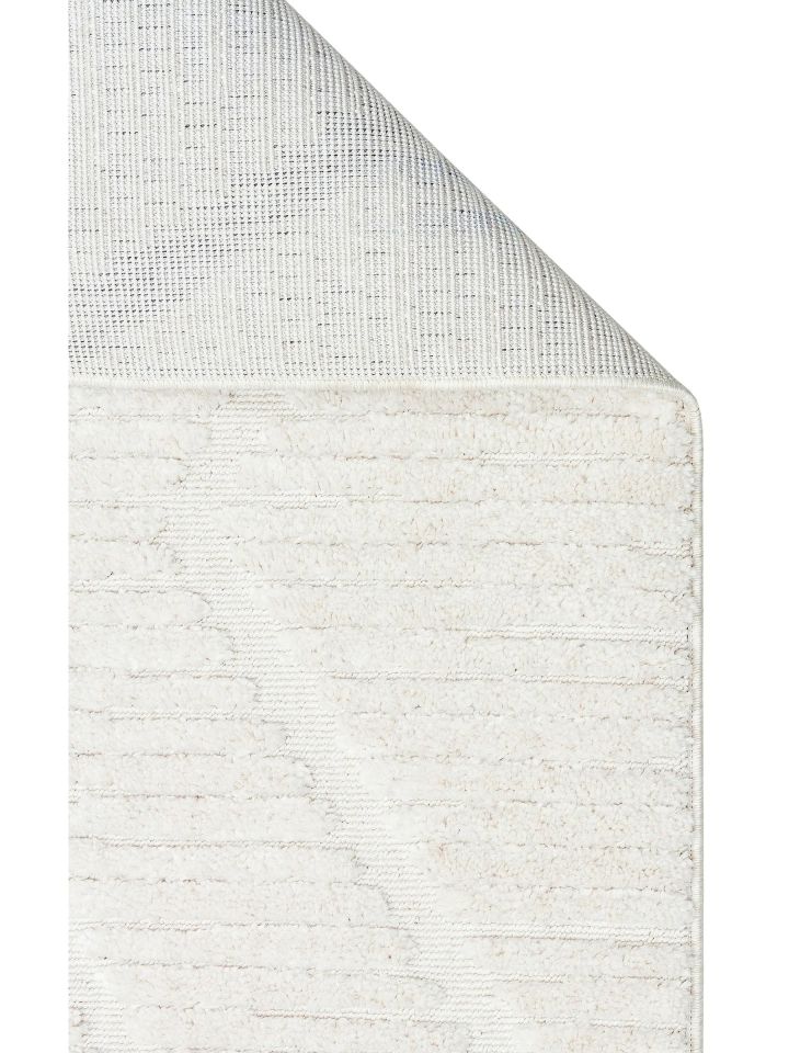 Bony Serisi Krem Renk Yumuşak Modern Halı EH-362