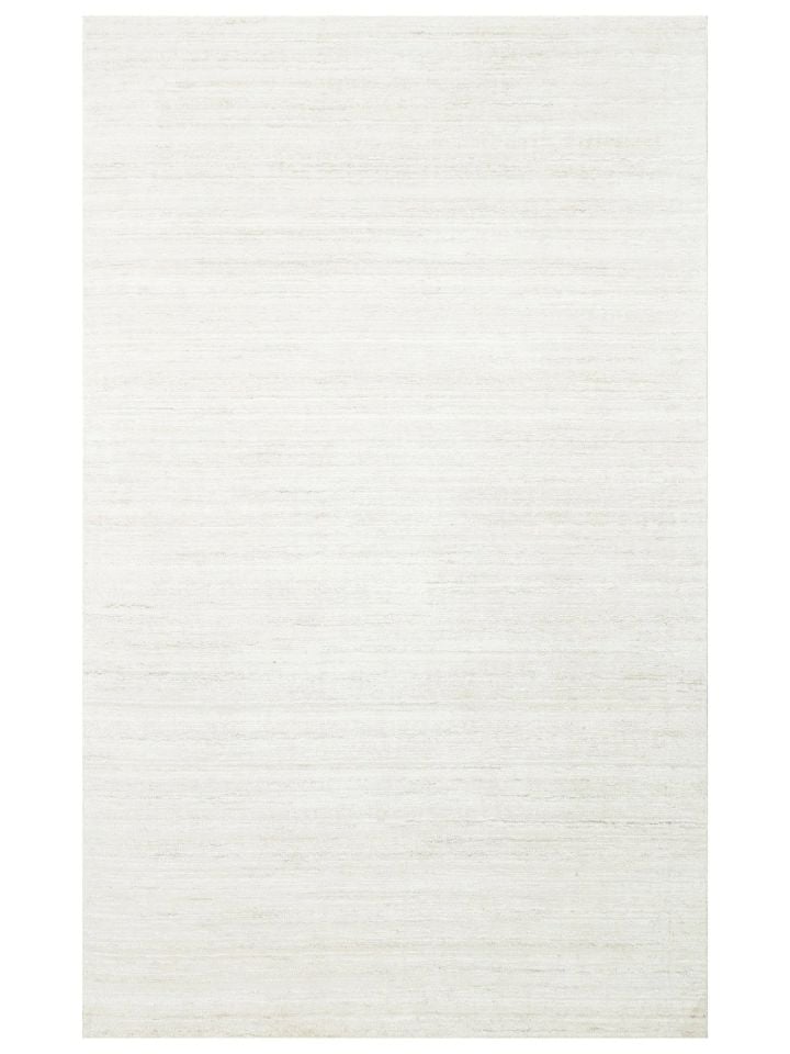 Lia Serisi Muz İpeği Viskon ve Yün Harmanlı İnce Dokulu Ekru Lüks Halı NX-728